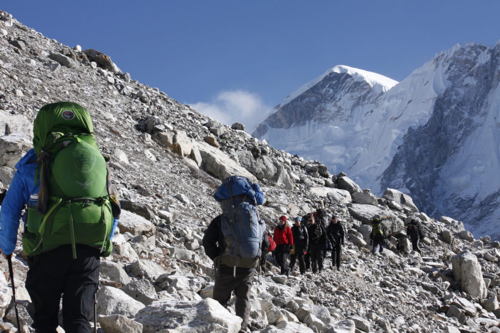 reaching at gorakshep - ebc trek